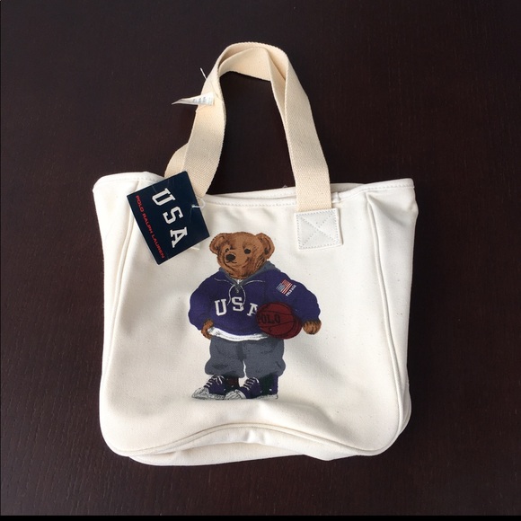 Ralph Lauren Other - SOLD! Rare vintage polo bear canvas tote